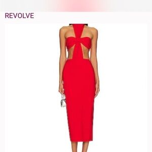 REVOLVE Scarlet Backless Midi Dress